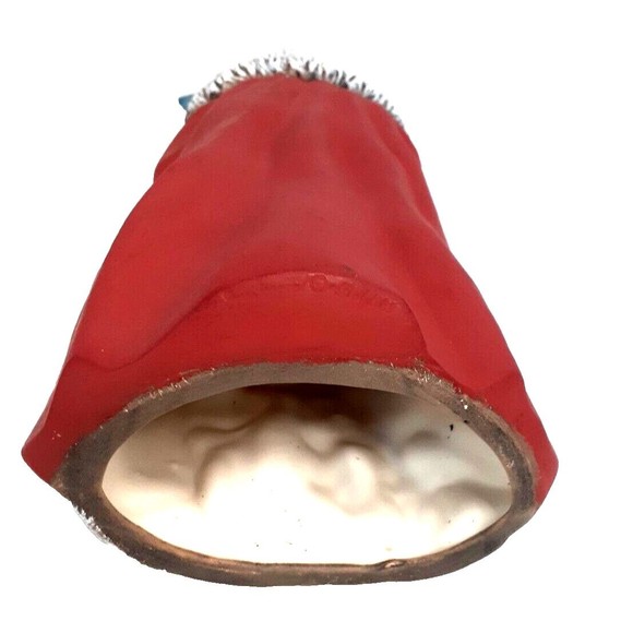 Ceramic Santa Claus figurine with Forest Animal signed on bottom Christmas 11" - Picture 9 of 9